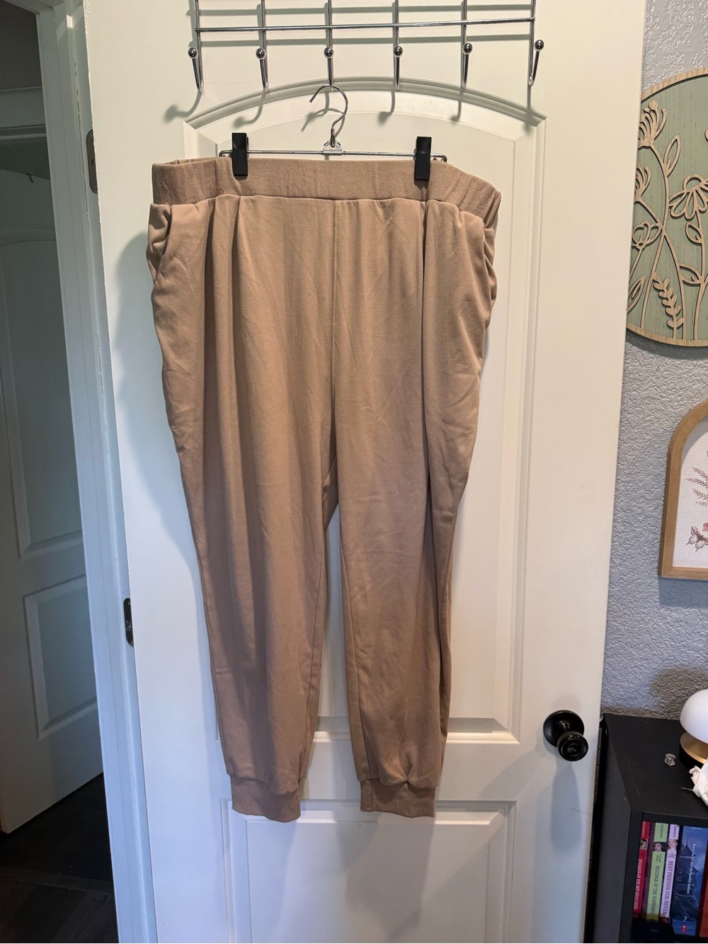 white birch Beige/Tan Jogger Pants with Elastic Waist